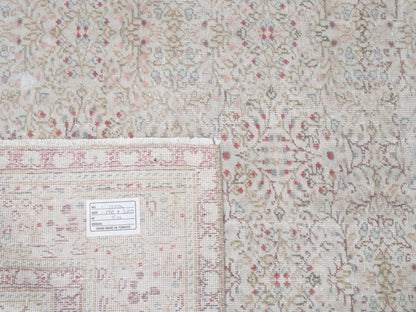 Oushak Vintage Rug, Turkish Handmade Area Rug, Neutral Unique Rug, Coastal Decor, Bedroom Rug, Oushak Carpet, Rug 6x9, Turkey Rug, 12504