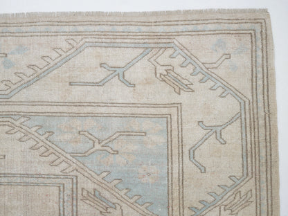 Turkish Vintage Rug, Handmade Area Rug, Oushak Unique Rug, Bedroom Rug, Neutral Muted Rug, Contemporary Decor,Vintage Carpet, Rug 7x9, 12525