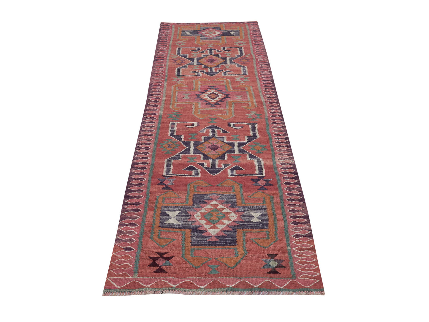 Rug Runner 3x11, Turkish Runner, Vintage Runner, Oushak Runner, Kilim Runner Rug, Hallway Runner, Handmade Runner Rug, Bohemian Rug, 11415