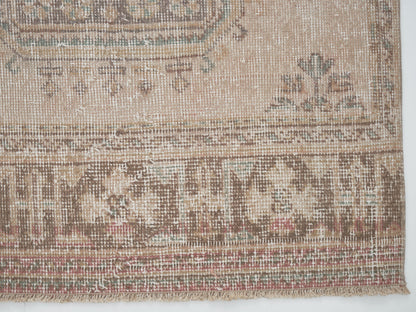 Rug Runner 3x12, Turkish Handmade Runner Rug, Vintage Eclectic Runner Rug, Oushak Runner, Anatolia Rug, Bohemian Rug, Carpet Runner, 12484