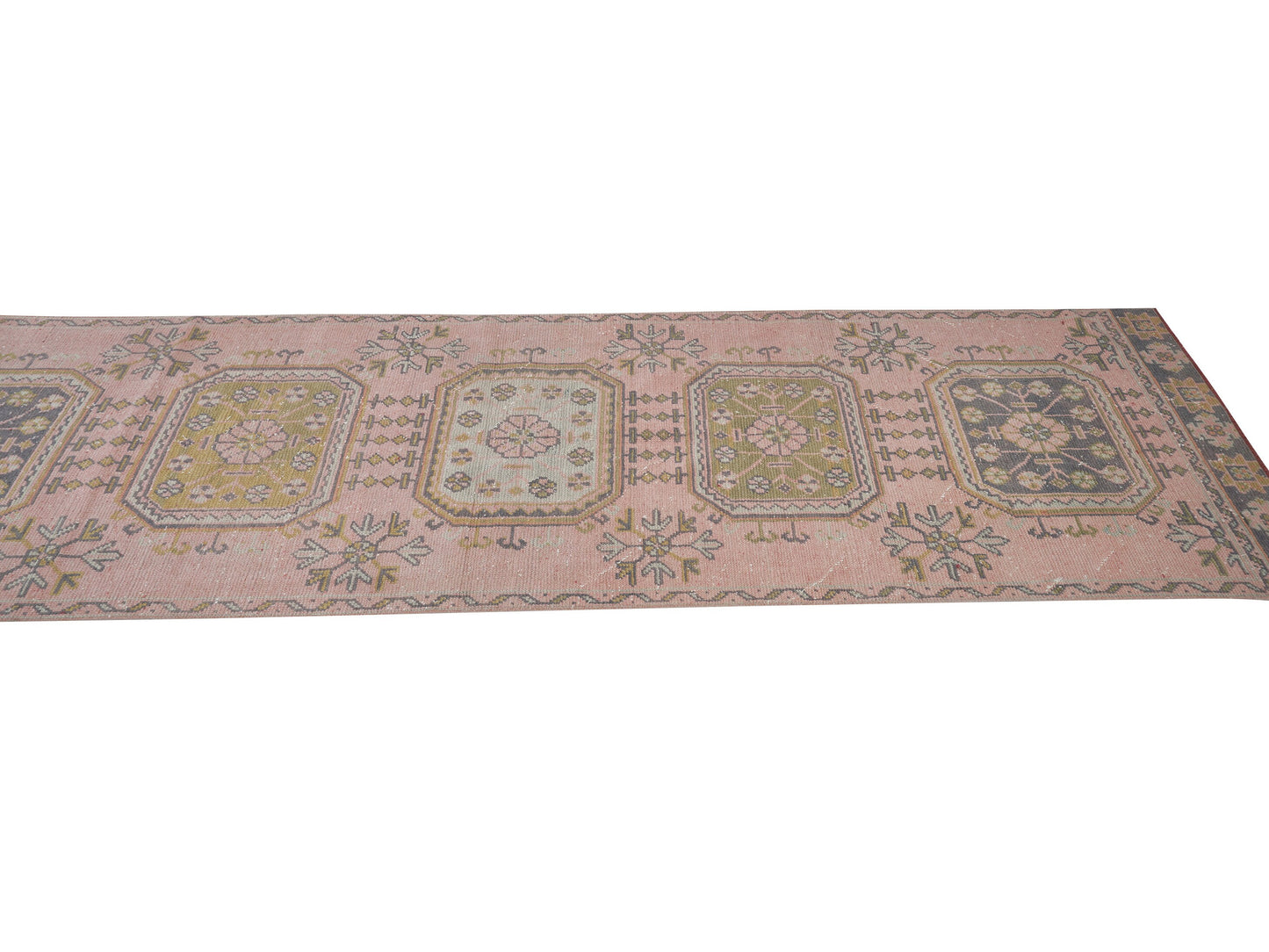 Turkish Runner, Oushak Runner, Vintage Runner, Handmade Runner Rug, Anatolia Rug, Carpet Runner, Long Runner, Rug Runner 3x11, 12497