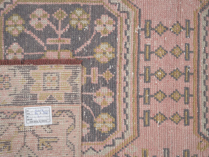 Turkish Runner, Oushak Runner, Vintage Runner, Handmade Runner Rug, Anatolia Rug, Carpet Runner, Long Runner, Rug Runner 3x11, 12497