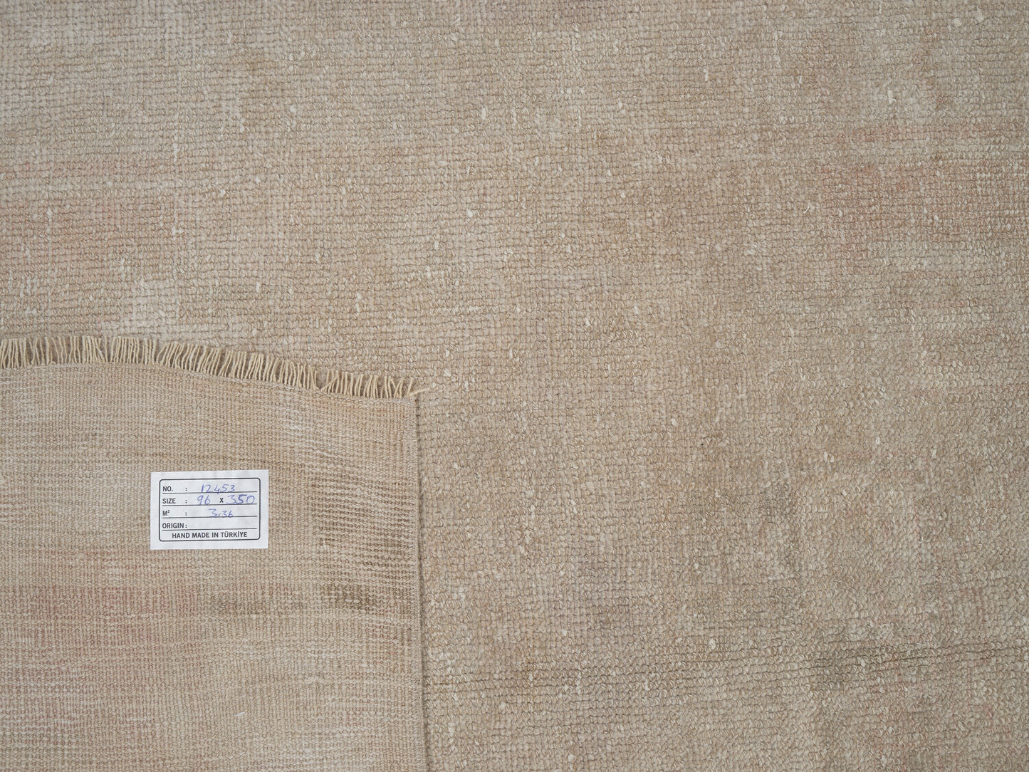 Carpet Runner, Oushak Handmade Runner Rug, Turkish Vintage Runner Rug, Neutral Rug, Hallway Runner, Scandinavian Rug, Runner Rug 3x11, 12453