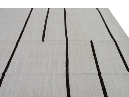 Handmade Kilim Rug, Turkish Kilim Rug, Vintage Unique Kilim Rug, Large Rug, White Hemp Kilim Rug, Oversize Kilim Rug, Kilim Rug 10x13, 9443