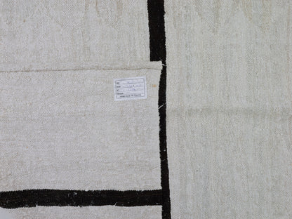 Handmade Kilim Rug, Turkish Kilim Rug, Vintage Unique Kilim Rug, Large Rug, White Hemp Kilim Rug, Oversize Kilim Rug, Kilim Rug 10x13, 9443