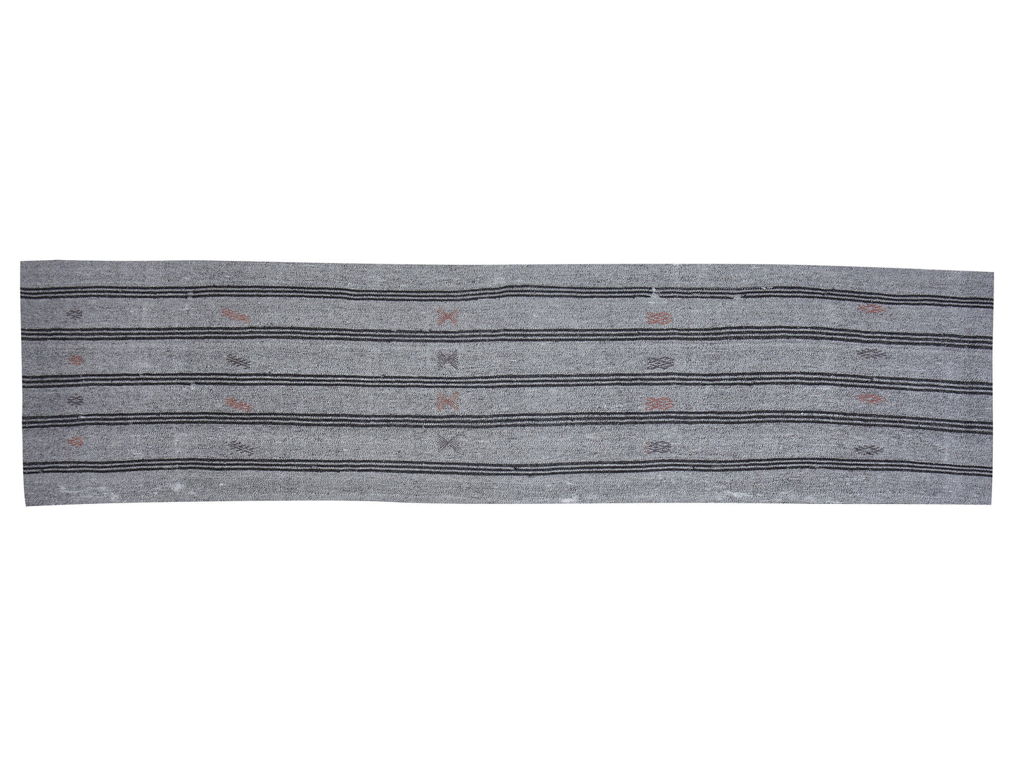 Handmade Runner Rug, Oushak Turkish Runner Rug, Vintage Runner, Hallway Runner, Coastal Decor, Kilim Runner Rug, Rug Runner 3x17, 12227