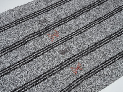 Handmade Runner Rug, Oushak Turkish Runner Rug, Vintage Runner, Hallway Runner, Coastal Decor, Kilim Runner Rug, Rug Runner 3x17, 12227