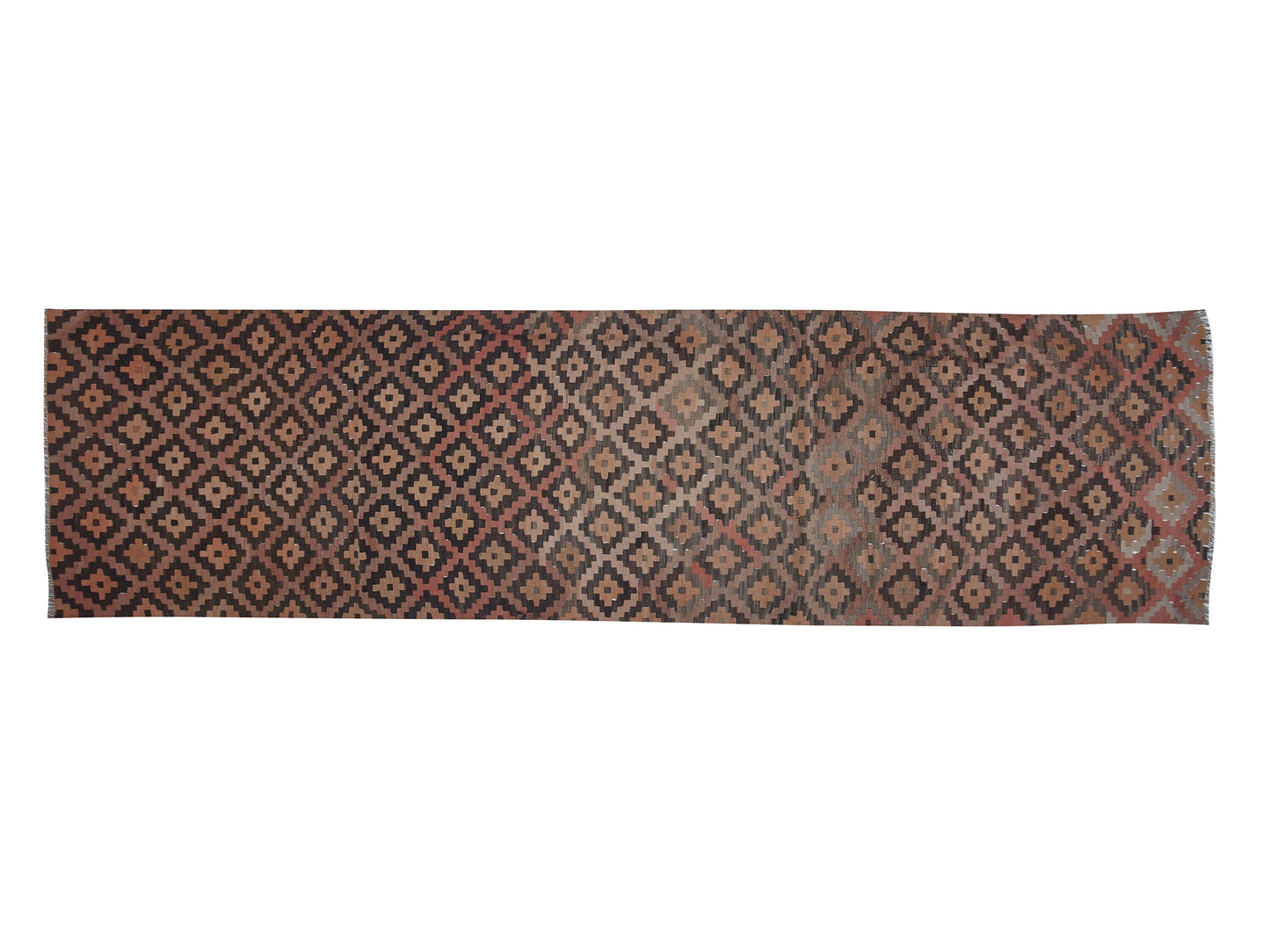 Oushak Runner, Kilim Runner Rug, Turkish Runner, Handmade Runner Rug, Vintage Runner, Long Runner, Hallway Runner, Runner Rug 3x13, 11435