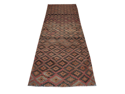 Oushak Runner, Kilim Runner Rug, Turkish Runner, Handmade Runner Rug, Vintage Runner, Long Runner, Hallway Runner, Runner Rug 3x13, 11435