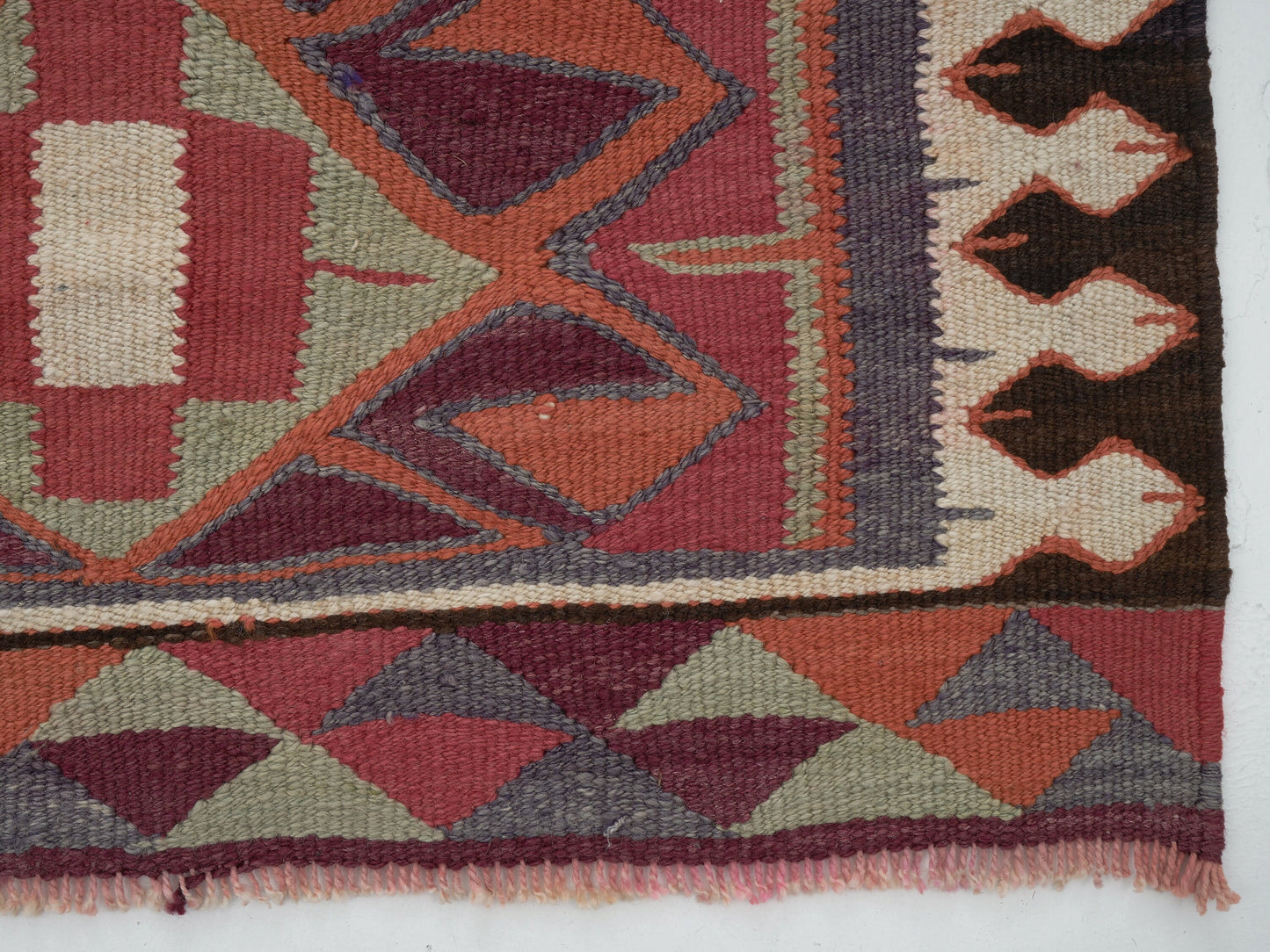 Turkish Vintage Runner Rug, Handmade Runner Rug, Oushak Kilim Runner Rug, Runner Rug 3x10, Kitchen Runner, Anatolia Rug, Bohemian Rug, 11437