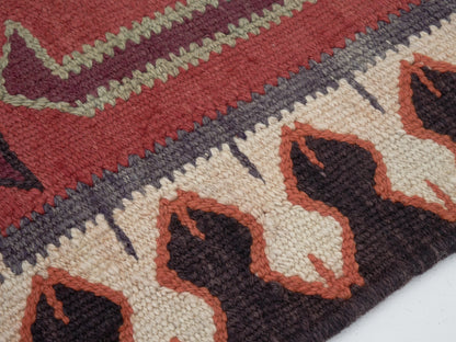 Turkish Vintage Runner Rug, Handmade Runner Rug, Oushak Kilim Runner Rug, Runner Rug 3x10, Kitchen Runner, Anatolia Rug, Bohemian Rug, 11437