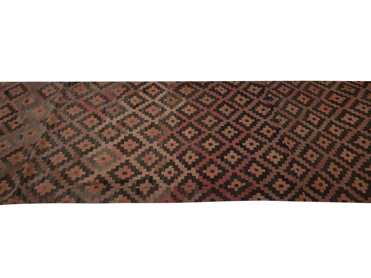 Oushak Runner, Kilim Runner Rug, Turkish Runner, Handmade Runner Rug, Vintage Runner, Long Runner, Hallway Runner, Runner Rug 3x13, 11435