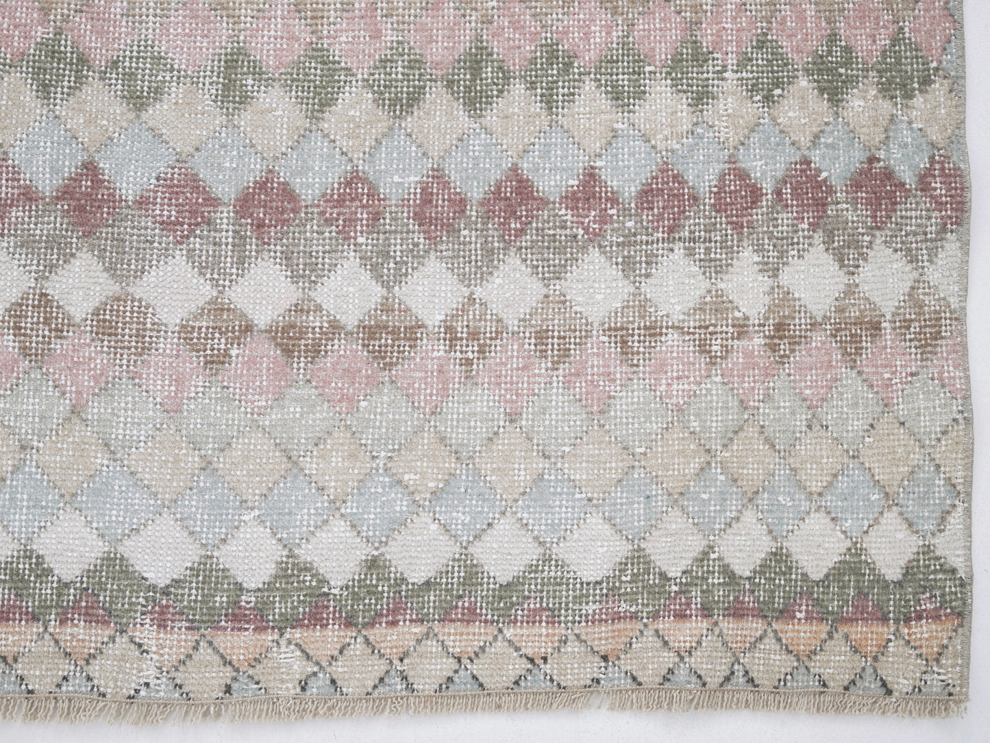 Small Turkish Rug, 4x6 Turkish Oushak Vintage Rug, Boho Handmade Small Carpet Rug, Anatolia Rug, Entryway Rug, Door Mat, Bath Mat , 12311