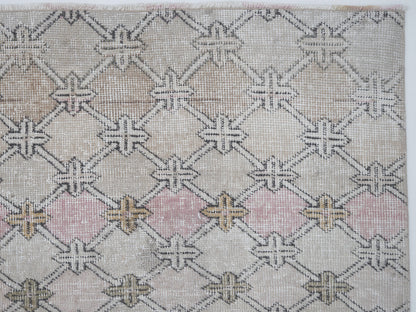 Vintage Rug, Handmade Rug, Turkish Rug, Oushak Rug, Area Rug, Neutral Rug, Office Rug, Contemporary Decor, Turkish Carpet, Rug 5x10, 12406