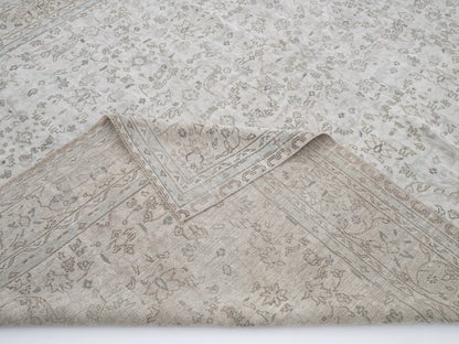 Vintage Handmade Area Rug, Turkish Oushak Antique Rug, Neutral Floor Rug, Anatolia Rustic Rug,Living Room Rug, Primitive Rug, Rug 6x9, 12357