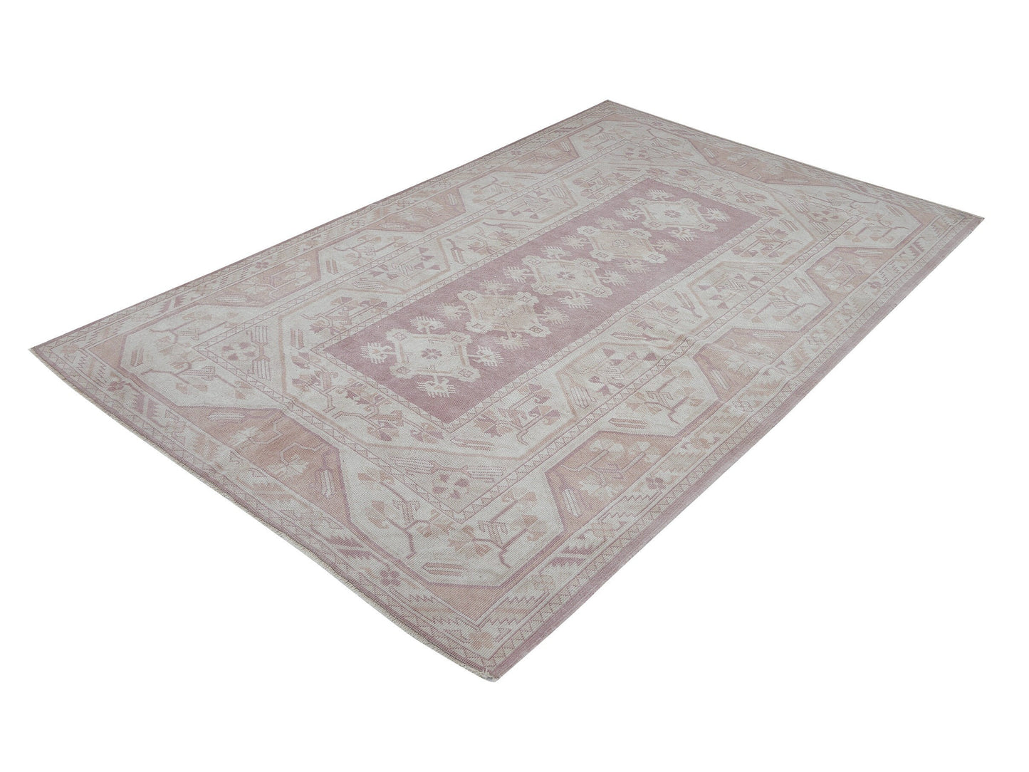 Vintage Handmade Area Rug, Turkish Oushak Unique Rug, Neutral Muted Rug, Vintage Carpet, Turkey Rug, Rug 5x8, Contemporary Decor, 12419