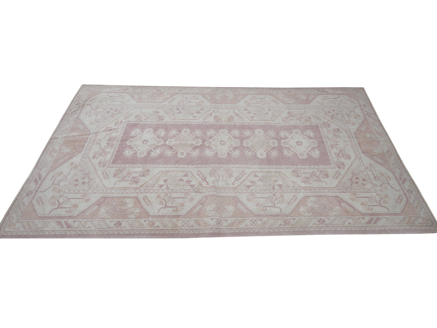 Vintage Handmade Area Rug, Turkish Oushak Unique Rug, Neutral Muted Rug, Vintage Carpet, Turkey Rug, Rug 5x8, Contemporary Decor, 12419