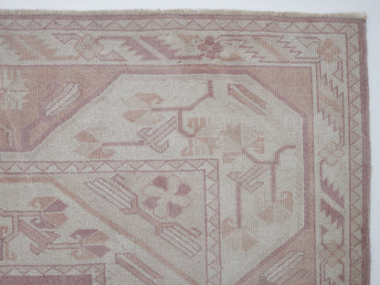 Vintage Handmade Area Rug, Turkish Oushak Unique Rug, Neutral Muted Rug, Vintage Carpet, Turkey Rug, Rug 5x8, Contemporary Decor, 12419