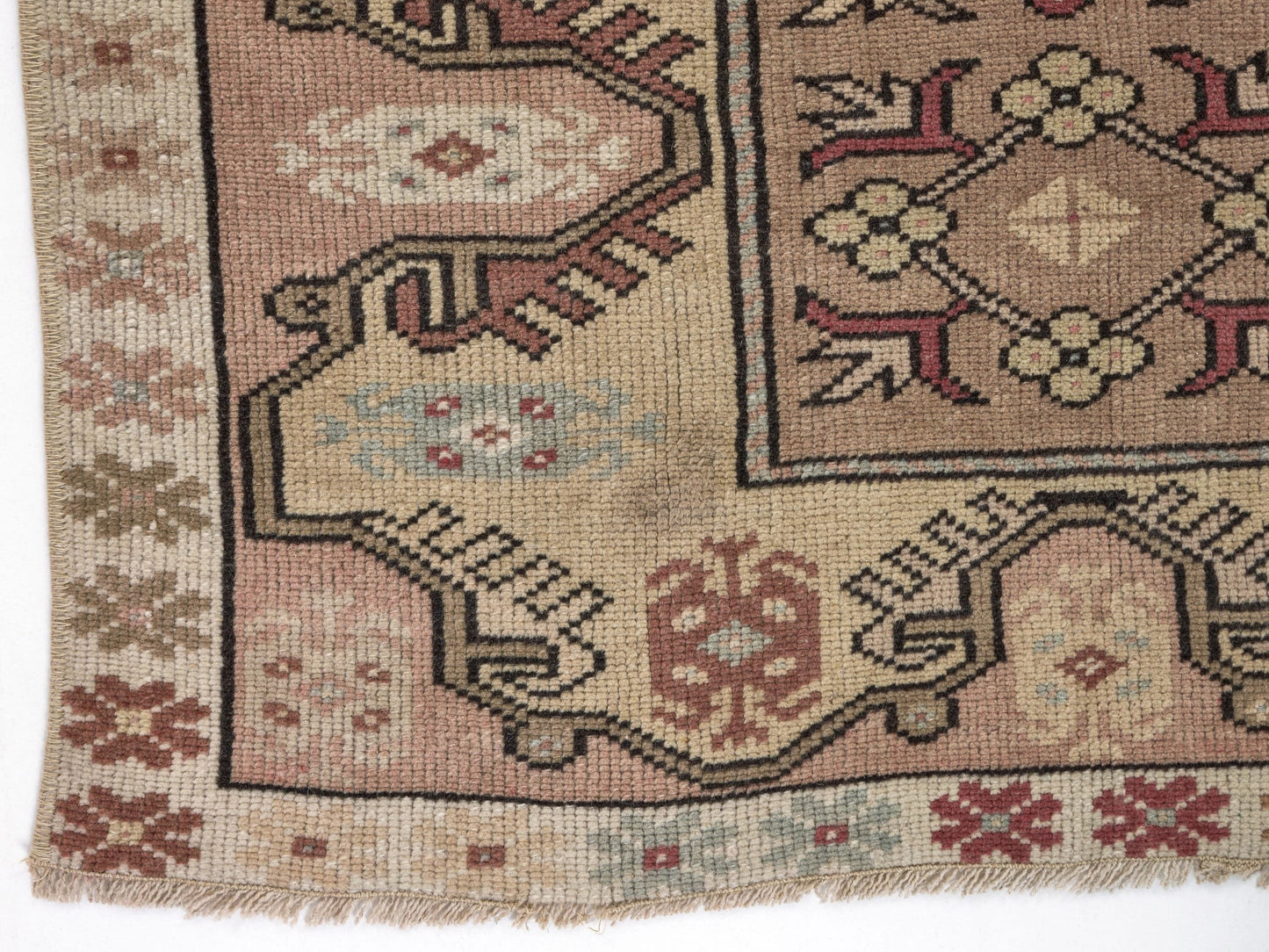 Anatolia Small Vintage rug, Antique Oushak rug, Rug 3x4, Traditional rug, Anatolian rug , Turkish rug, Wool Turkish rug , Carpet rug , 8650