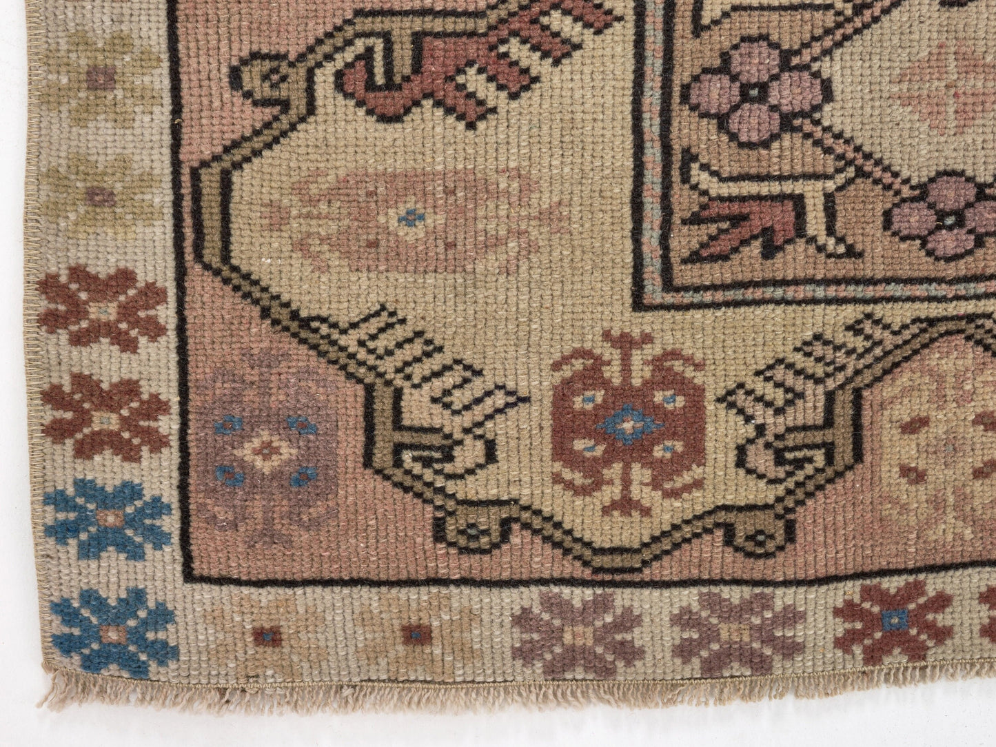 Anatolia Small Vintage rug, Antique Oushak rug, Rug 3x4, Traditional rug, Anatolian rug , Turkish rug, Wool Turkish rug , Carpet rug , 8650