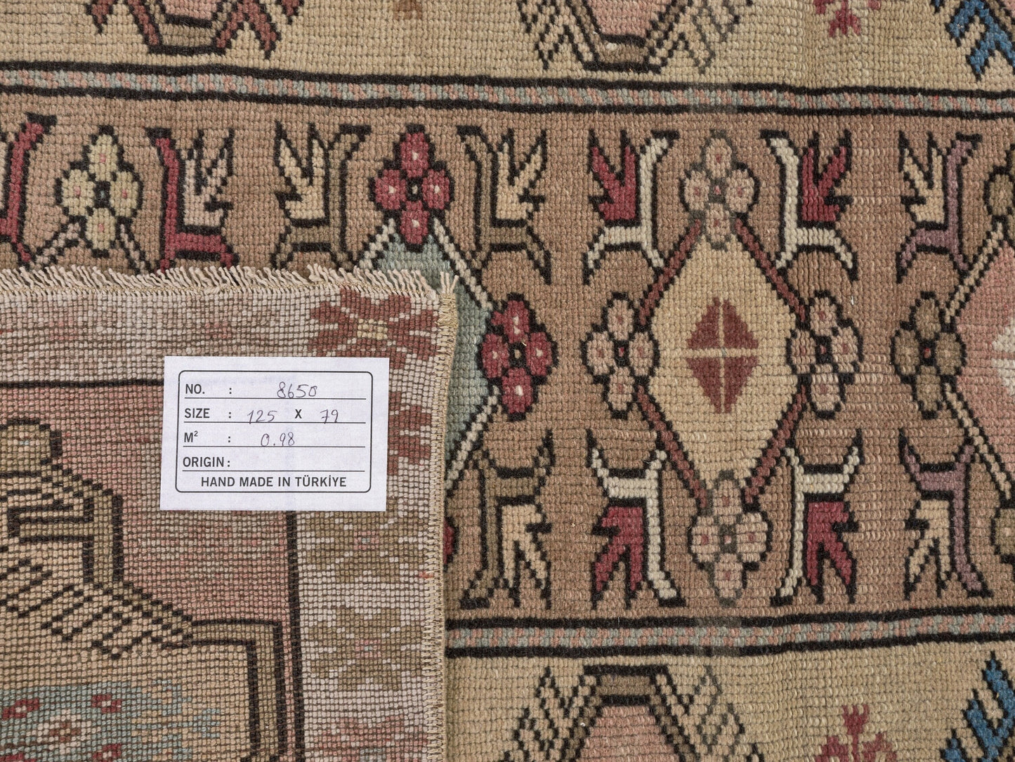 Anatolia Small Vintage rug, Antique Oushak rug, Rug 3x4, Traditional rug, Anatolian rug , Turkish rug, Wool Turkish rug , Carpet rug , 8650