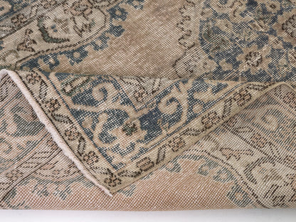 4x7 Small Area Rug , Old Wool Vintage Rug , Anatolia Handmade Oushak Rug , Turkish Rug 4x7, Neutral Rug, Rug Entryway , 8727