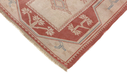 Turkish Rug Orange Beige 3x9, Hallway Kitchen Rug, Carpet Runner, Turkish Vintage Oushak Runner, Boho, 6131