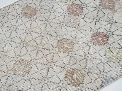 Oushak Rug, Area Rug, Vintage Rug, Handmade Rug, Turkish Rug, Neutral Rug, Living Room Rug, Turkish Carpet, Carpet Rug, Rug 3x6, 12422