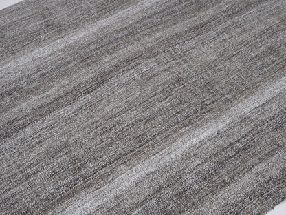 Turkish Handmade Area Kilim Rug, Neutral Muted Rug, Vintage Faded Kilim Rug, Office Rug, Gray Rug, Coastal Decor, Kilim Rug 5x7, 12199