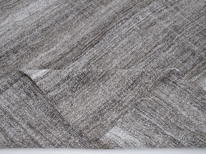 Turkish Handmade Area Kilim Rug, Neutral Muted Rug, Vintage Faded Kilim Rug, Office Rug, Gray Rug, Coastal Decor, Kilim Rug 5x7, 12199