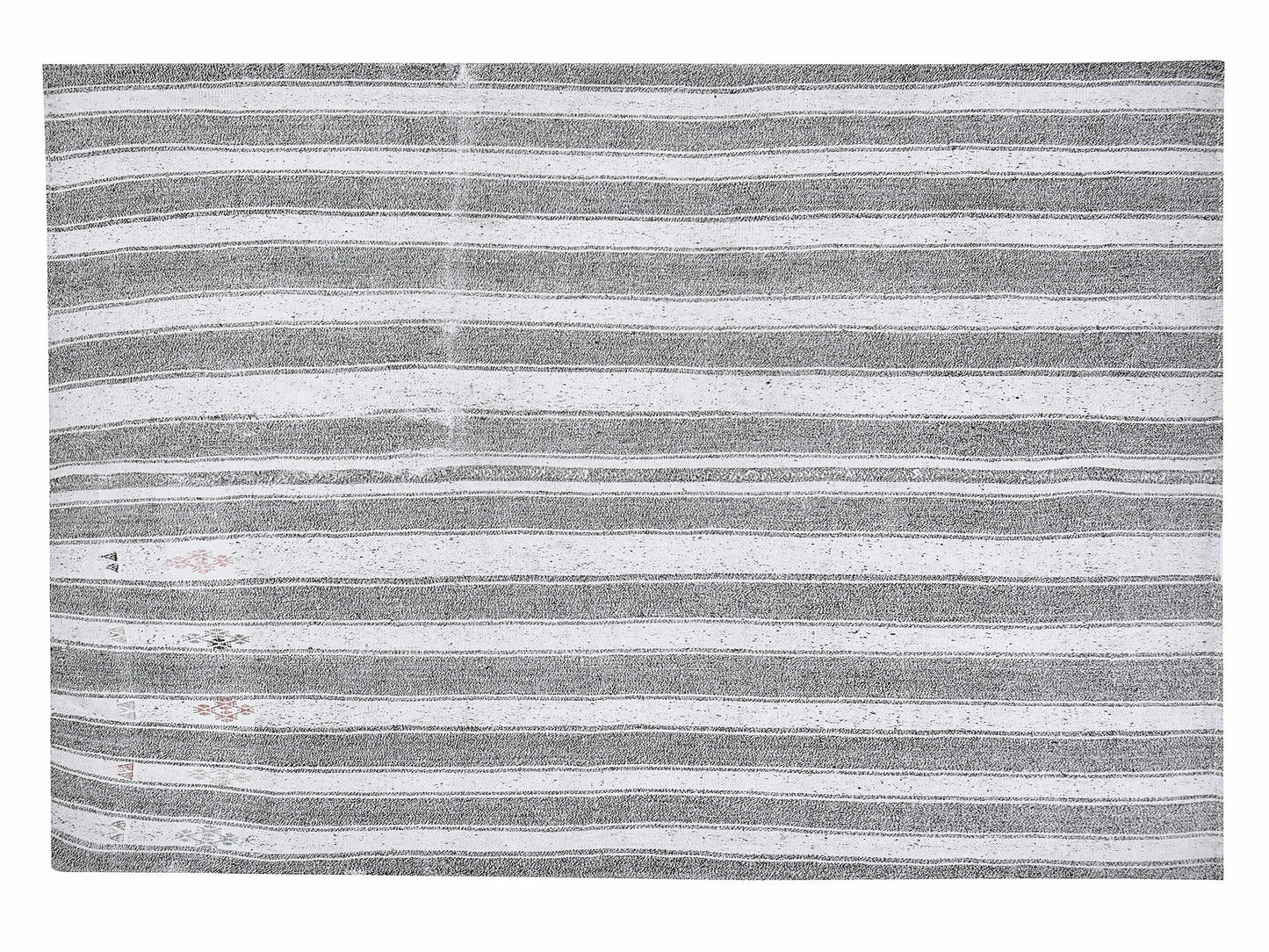 Turkish Kilim, Vintage Kilim, Handmade Flat Weave Striped Kilim Rug, Area Kilim Rug, Bohemian Kilim Rug, Office Rug, Kilim Rug 7x8, 12210