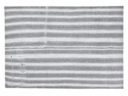 Turkish Kilim, Vintage Kilim, Handmade Flat Weave Striped Kilim Rug, Area Kilim Rug, Bohemian Kilim Rug, Office Rug, Kilim Rug 7x8, 12210