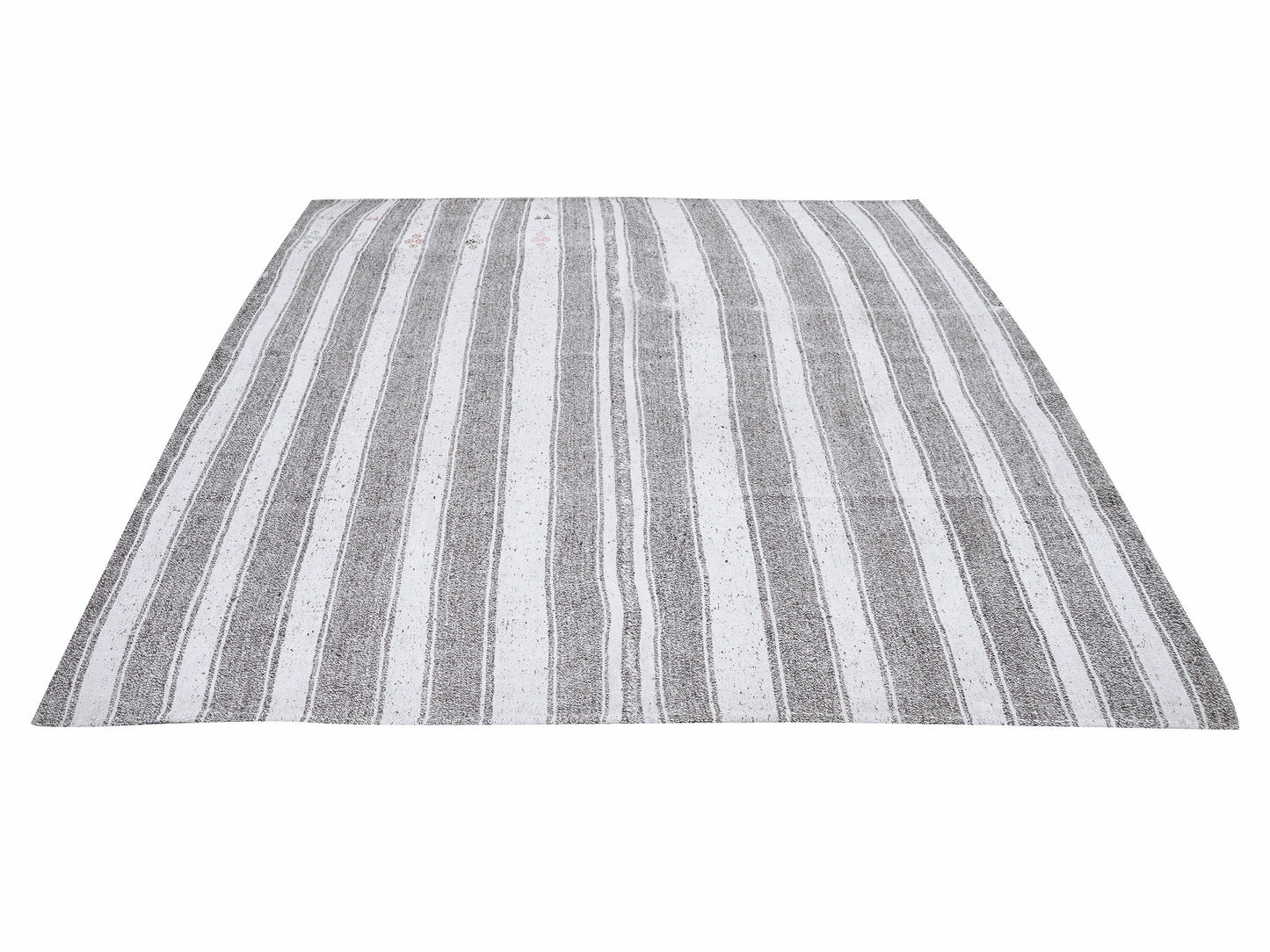 Turkish Kilim, Vintage Kilim, Handmade Flat Weave Striped Kilim Rug, Area Kilim Rug, Bohemian Kilim Rug, Office Rug, Kilim Rug 7x8, 12210