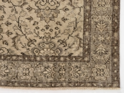 4x7 Turkish rug, Faded Rug, Area Rug, Turkey rug, Oushak Rug, Neutral rug, Boho Rug, Handmade rug, Area rug, Wool Rug, Anatolian Rug, 9665