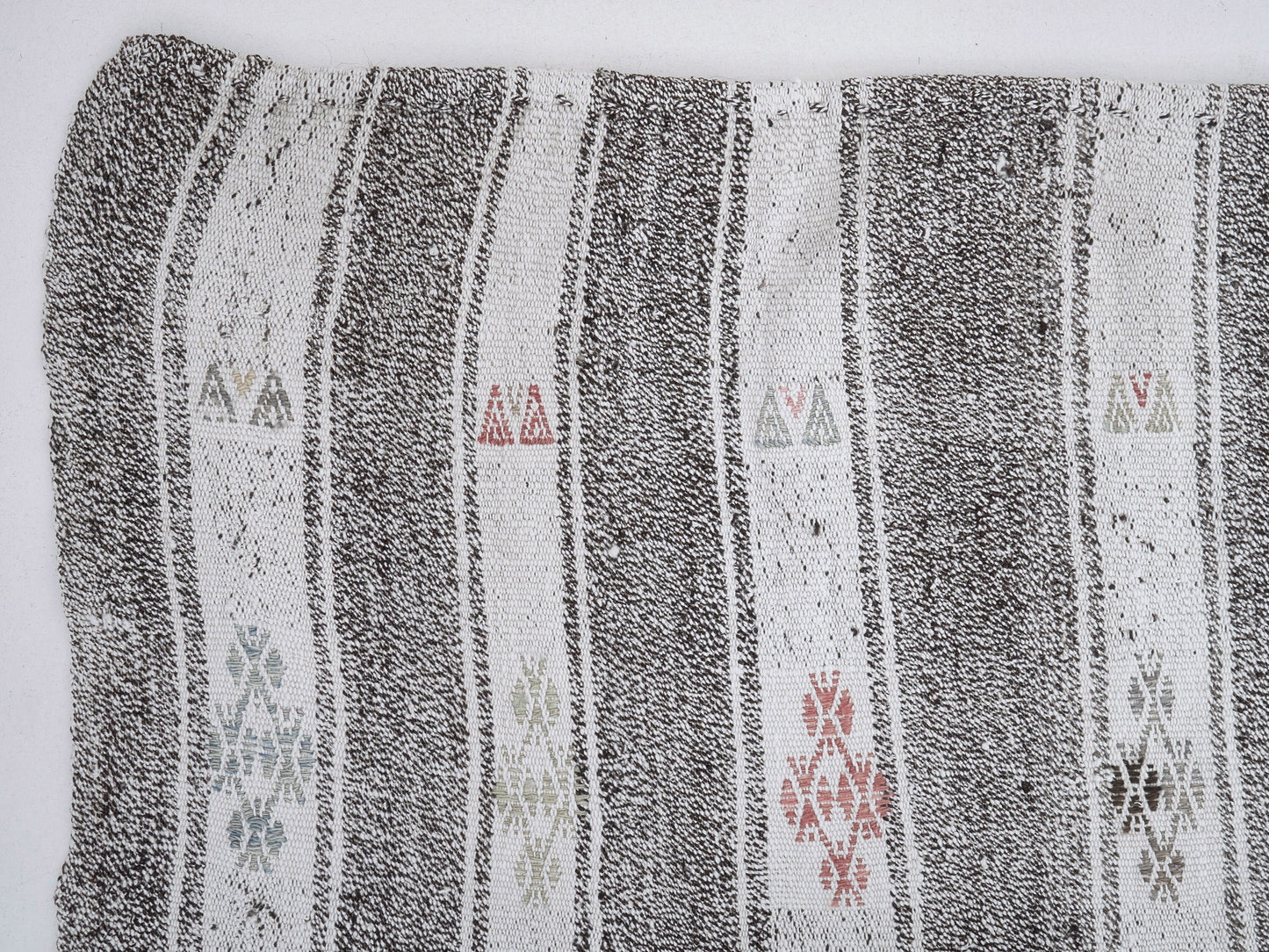 Turkish Kilim, Vintage Kilim, Handmade Flat Weave Striped Kilim Rug, Area Kilim Rug, Bohemian Kilim Rug, Office Rug, Kilim Rug 7x8, 12210