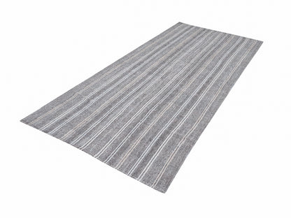 Area Vintage Kilim Rug, Turkish Unique Kilim Rug, Handmade Muted Kilim Rug, Neutral Floor Rug, Kilim Rug 5x9, Bedroom Rug, Gray Rug, 12209