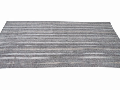 Area Vintage Kilim Rug, Turkish Unique Kilim Rug, Handmade Muted Kilim Rug, Neutral Floor Rug, Kilim Rug 5x9, Bedroom Rug, Gray Rug, 12209