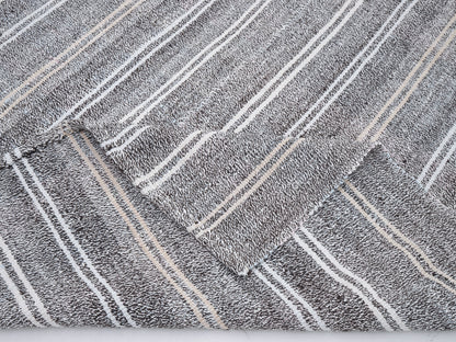 Area Vintage Kilim Rug, Turkish Unique Kilim Rug, Handmade Muted Kilim Rug, Neutral Floor Rug, Kilim Rug 5x9, Bedroom Rug, Gray Rug, 12209