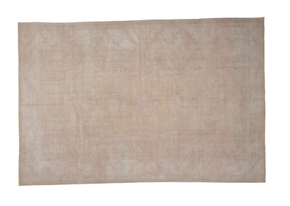 Beige Oushak Area Rug , 7x10 Oushak Vintage Turkish rug ,Scandinavian Rug, Living room rug, Turkish Rug Beige, 7433