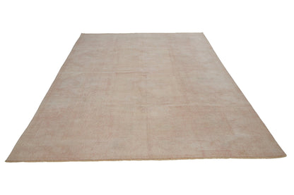 Beige Oushak Area Rug , 7x10 Oushak Vintage Turkish rug ,Scandinavian Rug, Living room rug, Turkish Rug Beige, 7433
