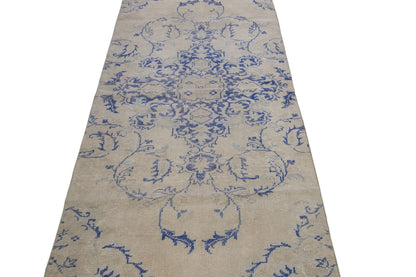3x8 One of a kind Antique Kitchen Hallway Oushak Vintage Carpet Turkish Rug Runner, 7430