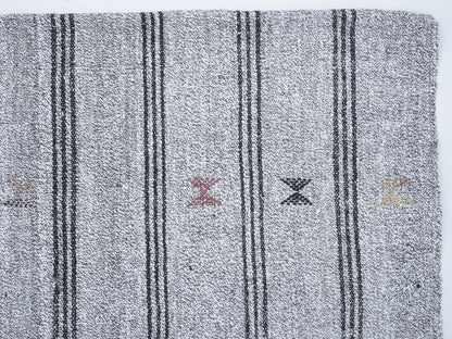 Vintage Runner, Handmade Runner Rug, Turkish Runner, Neutral Faded Rug, Kilim Runner, Long Runner, Runner Rug 4x9, Scandinavian Rug, 12224