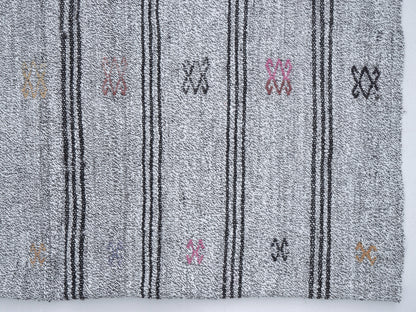 Vintage Runner, Handmade Runner Rug, Turkish Runner, Neutral Faded Rug, Kilim Runner, Long Runner, Runner Rug 4x9, Scandinavian Rug, 12224