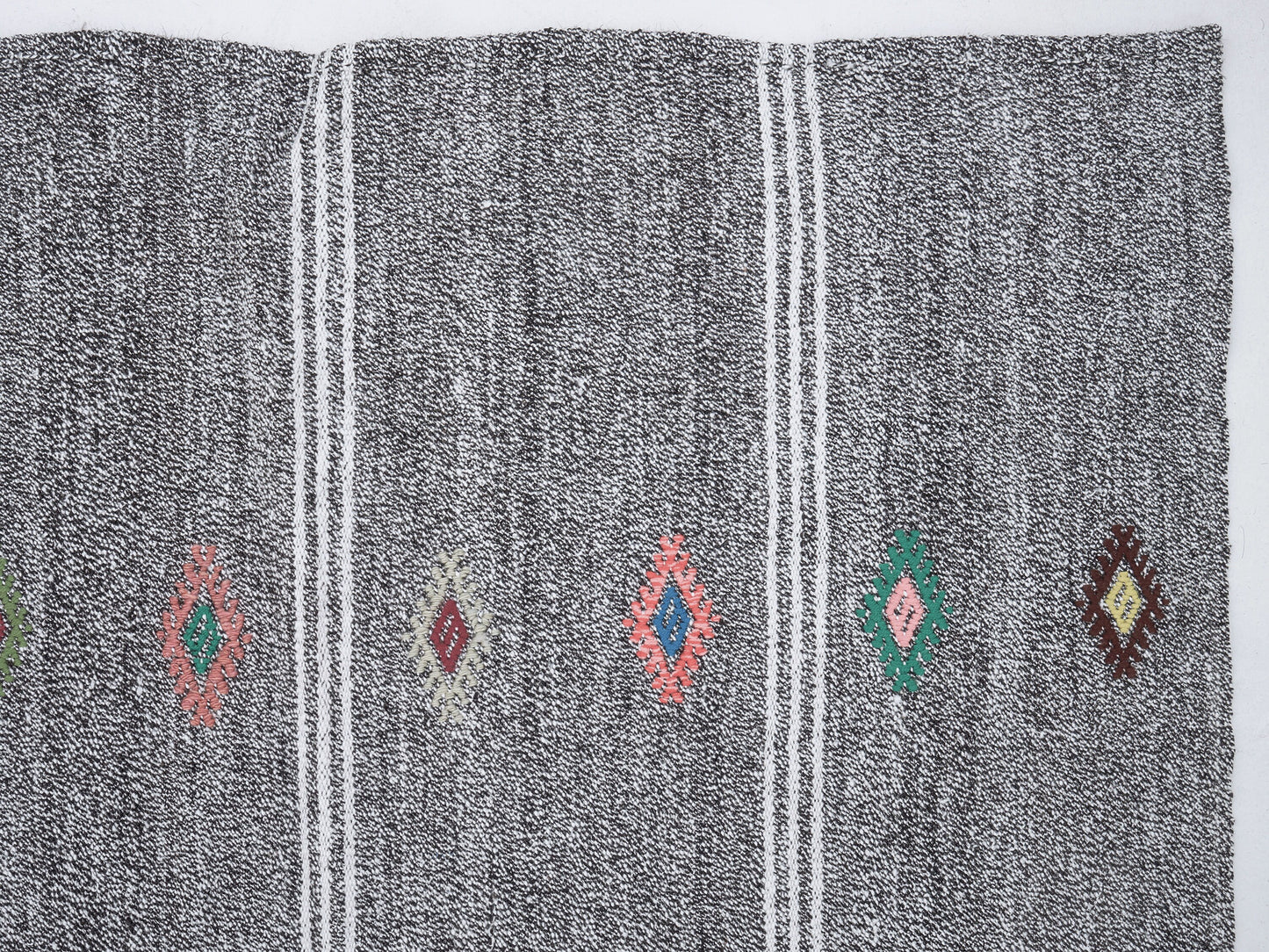 Vintage Handmade Runner Rug, Turkish Runner, Oushak Runner, Kilim Runner, Hallway Runner, Gray Rug, Entryway Rug, Runner Rug 3x9, 12225