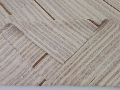 Vintage Kilim, Handmade Kilim Rug, Area Striped Kilim Rug, Turkish Kilim, Large Beige Rug, Bedroom Rug,Oversize Rug, Kilim Rug 13x10, 10498