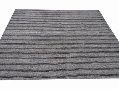 Turkish Vintage Kilim Rug, Area Faded Kilim Rug, Handmade Muted Kilim Rug, Scandinavian Rug, Gray Rug, Rug Kilim, Kilim Rug 7x9, 12185