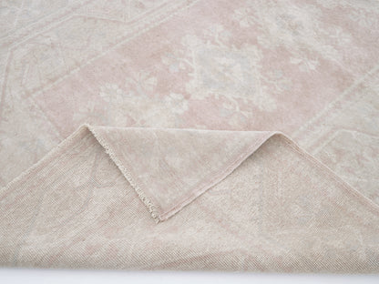 Turkish Oushak Rug, Vintage Handmade Area Rug, Neutral Muted Rug, Scandinavian Rug, Turkey Rug, Vintage Carpet, Rug 5x8, Carpet Rug, 12470