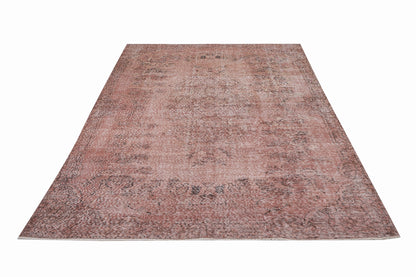 Turkish Vintage Rug, Handmade Oushak Rug, Area Faded Rug, Neutral Antique Rug, Bedroom Rug, Turkey Rug, Oushak Carpet, Rug 6x9, 12509