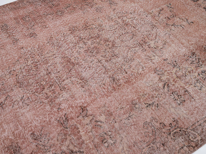 Turkish Vintage Rug, Handmade Oushak Rug, Area Faded Rug, Neutral Antique Rug, Bedroom Rug, Turkey Rug, Oushak Carpet, Rug 6x9, 12509