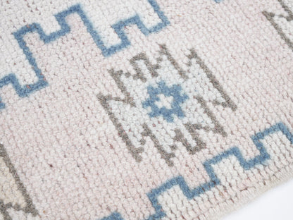 Oushak Handmade Area Rug, Turkish Vintage Eclectic Rug, Bedroom Rug, Oushak Carpet, Rug 3x5, Bohemian Rug, Turkey Rug, Carpet Rug, 12462